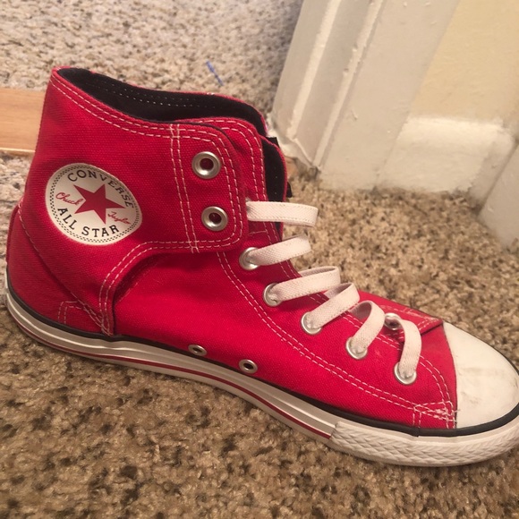 bright red converse